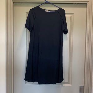 Casual Black Dress - Size M